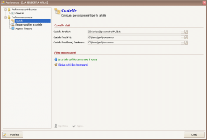 Preferenze - Cartelle