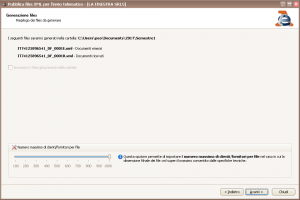 Pubblica files XML - Riepilogo